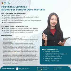 Supervisor Sumber Daya Manusia